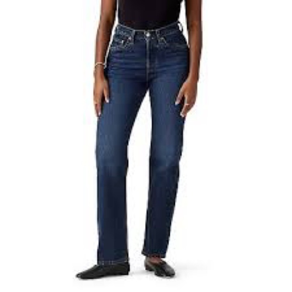Levi’s 501 Curve Jeans Womens 30x30 Dark Wash Straight Leg GUC